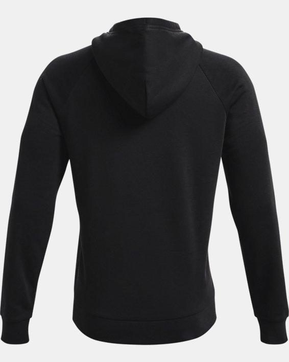 Men's UA Rival Fleece Signature Box Hoodie, Black, pdpMainDesktop image number 5